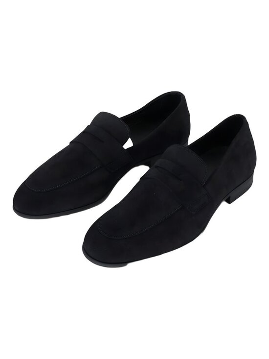 Hugo Boss Men\'s Gavrie Suede Dress Loafer Navy Size 9.5M EU 42.5 main image 5
